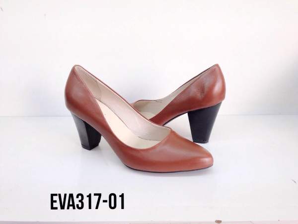 Giày cao gót công sở  da bò EVA317-01